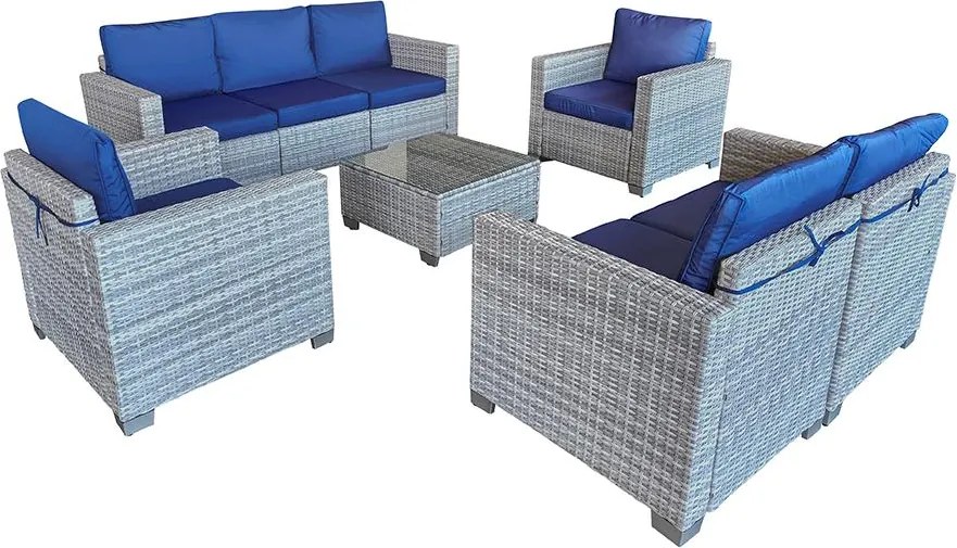 Avenberg DORADA Nagy kerti ülőgarnitúra - szürke/bézs