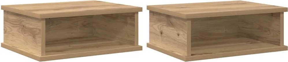vidaXL Éjjeli asztal 2 pcs Artisan tölgy 40 x 31 x 15 cm Faanyag
