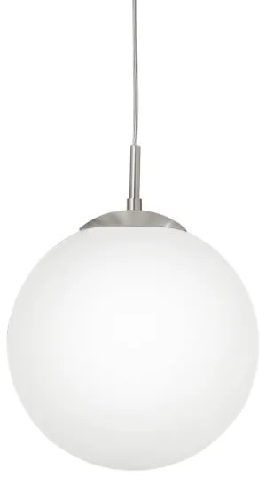 EGLO 85263 - Csillár zsinóron RONDO 1xE27/60W/230V átm. 30 cm fehér