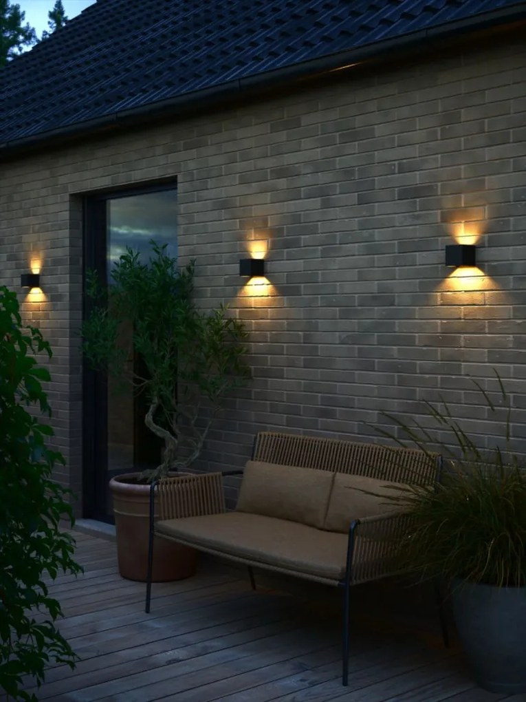 NORDLUX 2418331003 MILDA Modern Kültéri Fali Lámpa Fekete LED IP44
