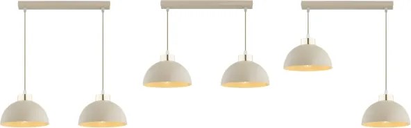 Brilagi - Kábeles csillár MOON 2xE27/60W/230V bézs/arany