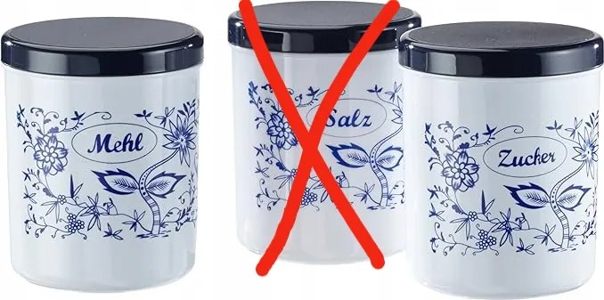 Konyhai tárolóedények 1,1 L Axentia élelmiszerek tárolására 2 db