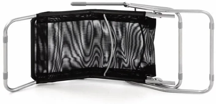 GARTHEN Kerti nyugágy 160 cm fekete