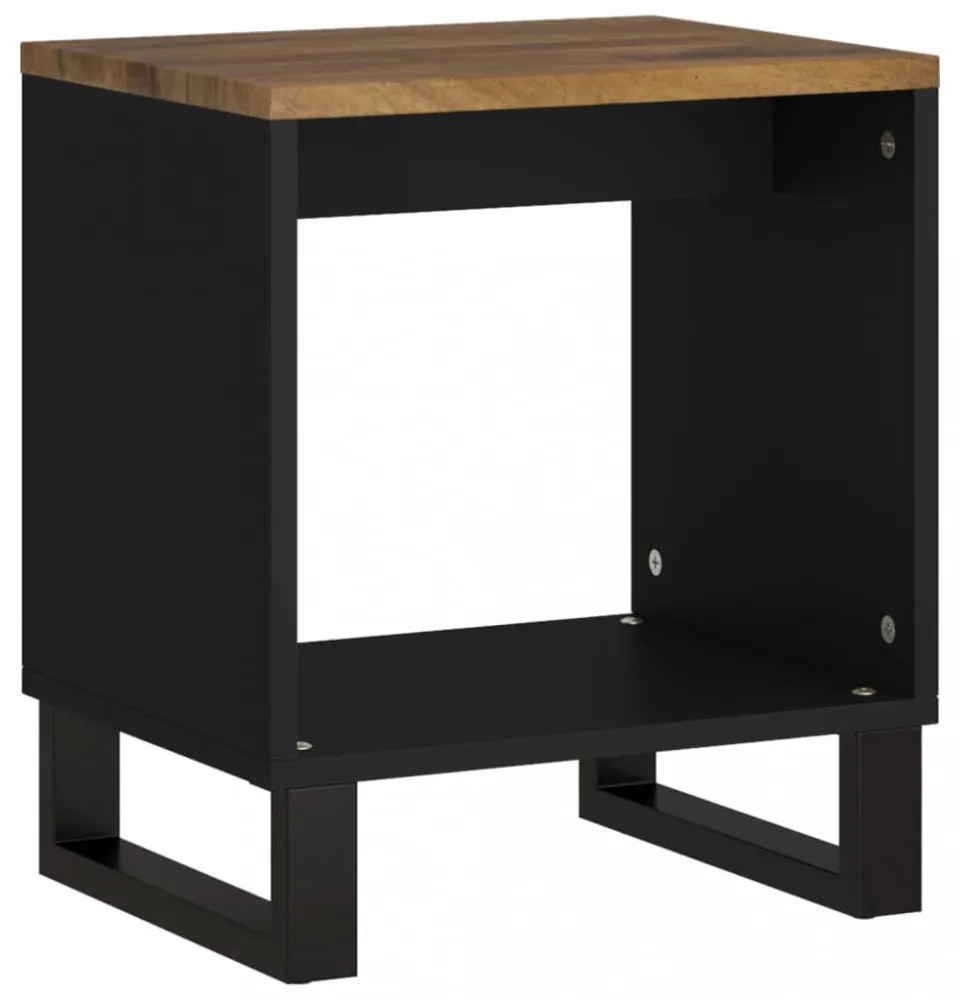 vidaXL tömör mangófa és szerelt fa dohányzóasztal 40 x 31 x 46 cm