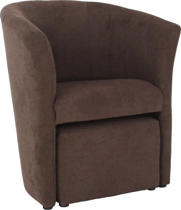 Klub fotel puffal, barna, ROSE