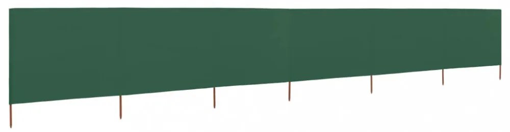 zöld szövet 6-paneles szélfogó 800 x 120 cm