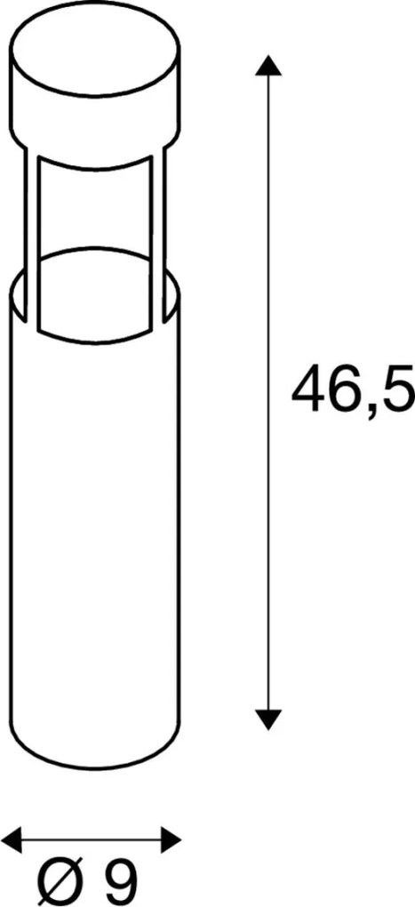 SLV 231817 SLOTS Modern Kültéri Állólámpa Rozsdás LED IP44