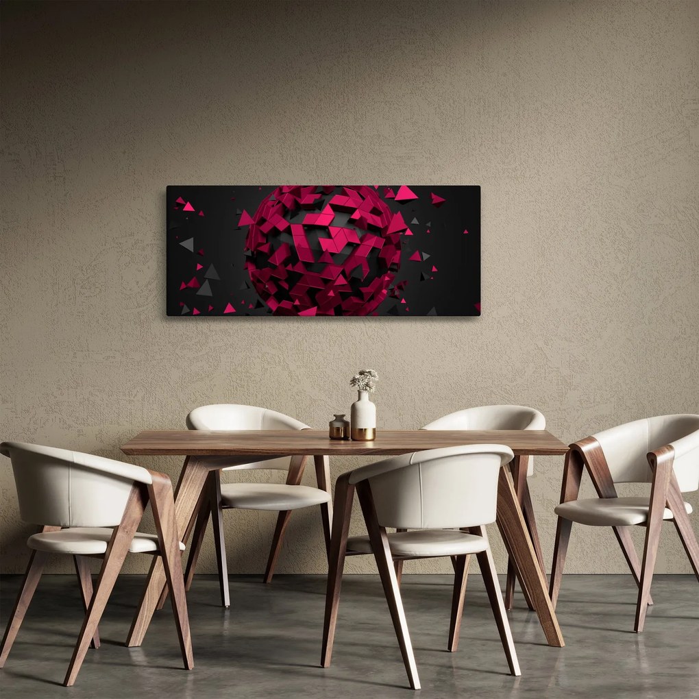 A 3D absztrakció képe (120x50 cm)