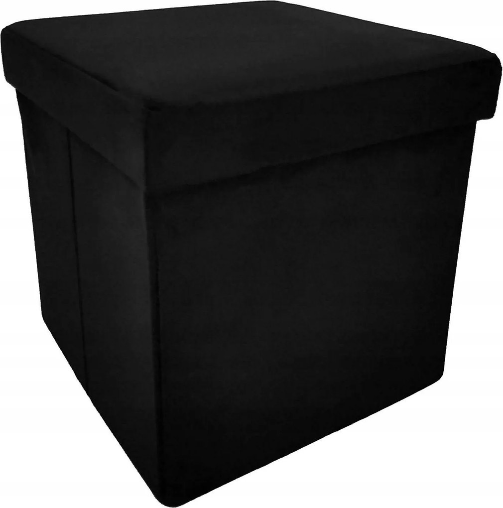 Összecsukható szék tárolóhellyel Perfect 30x30 cm fekete