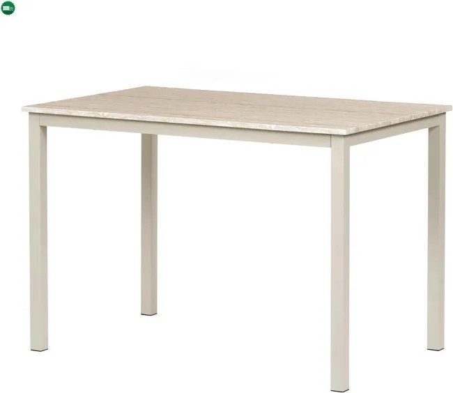 Étkezőasztal 110x70x75 cm, MDF, travertin, GDT-202 TRV