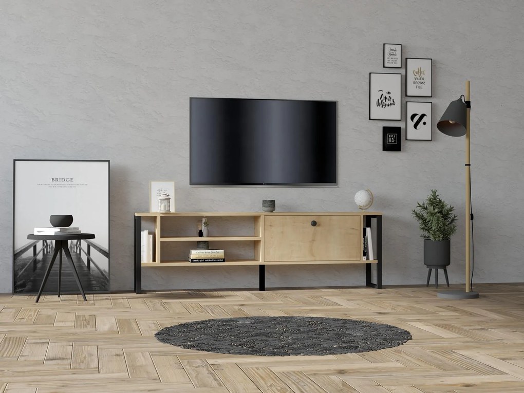 TV asztal/szekrény Vinese (zafír tölgy) . Akció -25%. 1095143