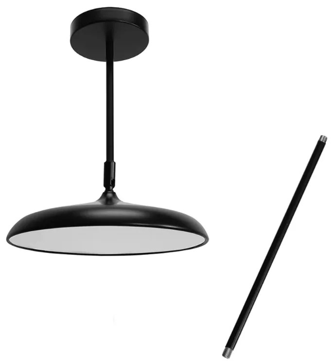 Modern LED lámpa állítható magassággal fekete