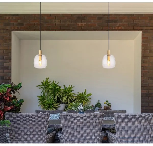 Globo 15789HM - Csillár zsinóron GARRI 1xE14/40W/230V átm. 16 cm réz