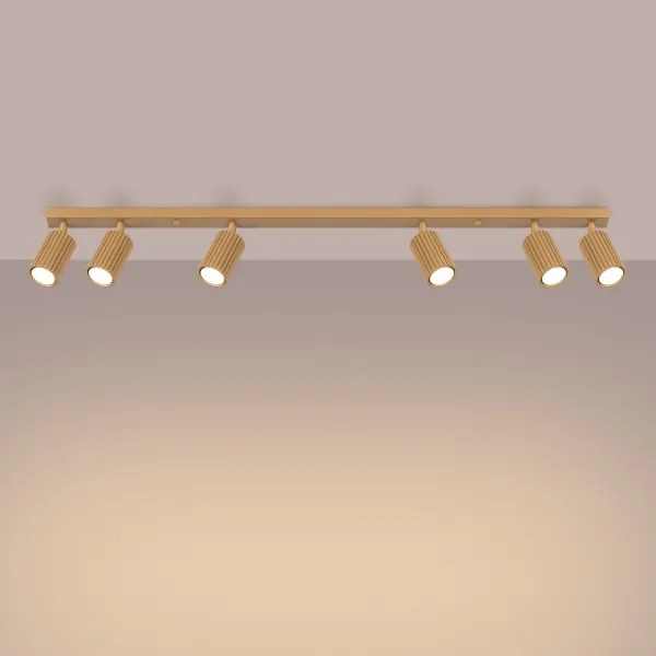 Sollux SL.1566 - Spotlámpa KARBON 6xGU10/10W/230V arany