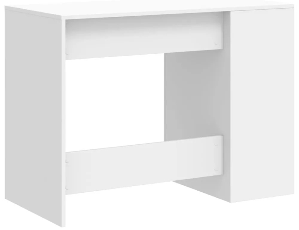 fehér szerelt fa íróasztal 102 x 50 x 75 cm