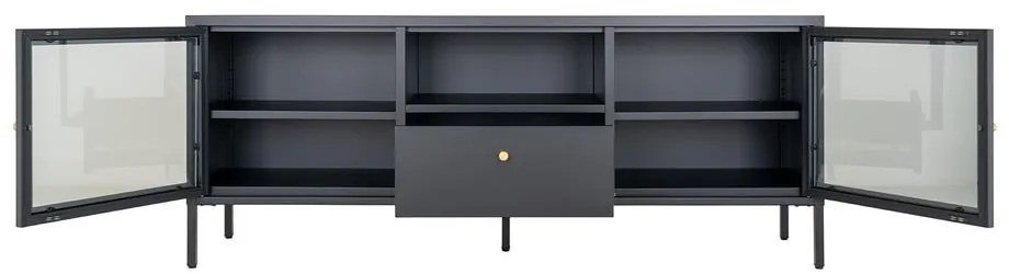 Fekete fém TV-állvány 150x60x35 cm Dalby – House Nordic