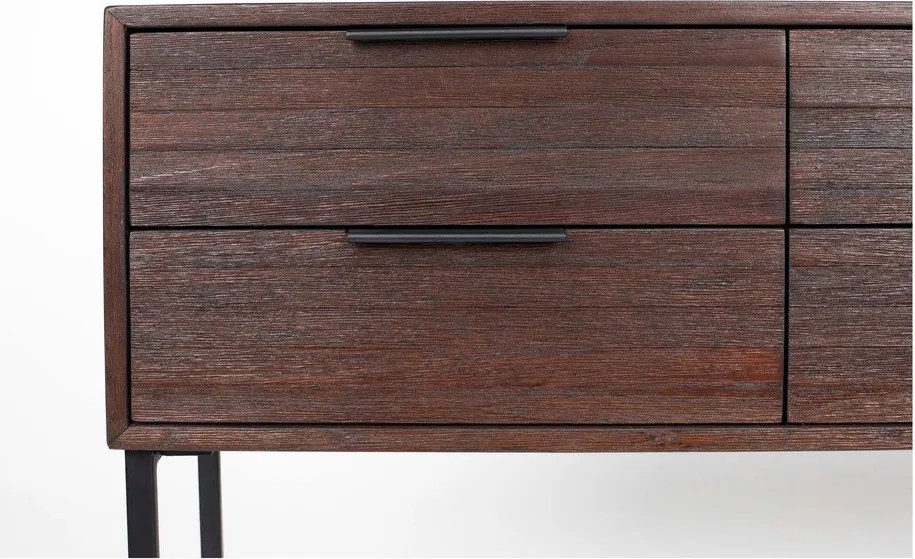 Sötétbarna teakfa komód Webster – White Label