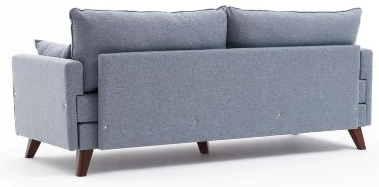3 személyes kanapéágy Bella Soft Yataklı Üçlü Koltuk - Kék