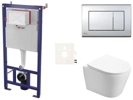 Fali WC szett SAT Infinitio előtétfalas szereléshez SIKOSSIN21K