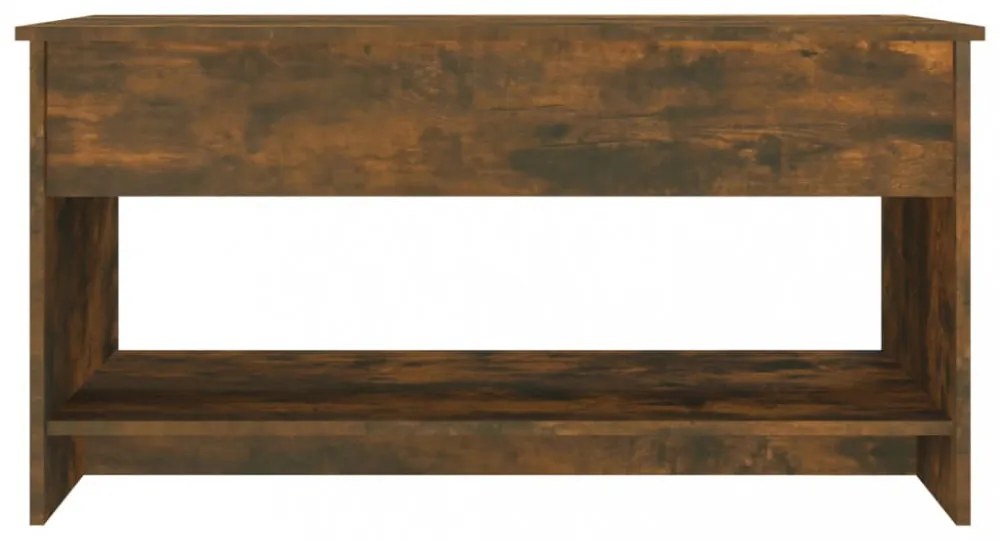 füstös tölgy színű szerelt fa dohányzóasztal 102 x 50 x 52,5 cm