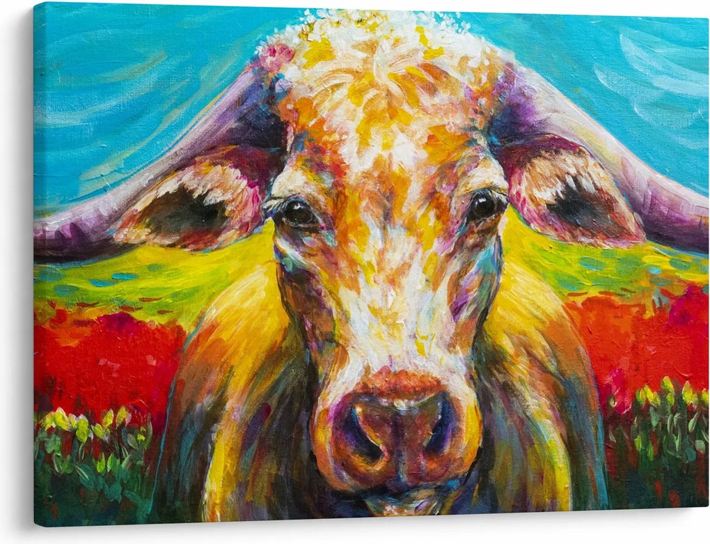 Kép - Festett tehén (70x50 cm)