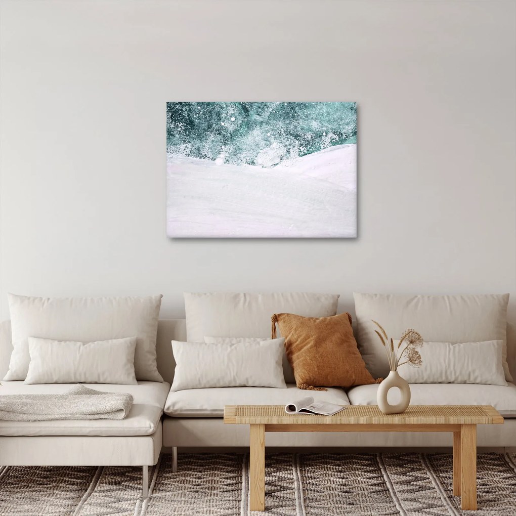 Kép - Türkiz absztrakció (70x50 cm)