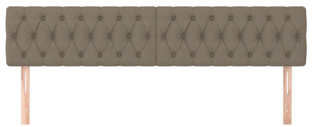 2 db tópszínű szövet fejtámla 100x7x78/88 cm