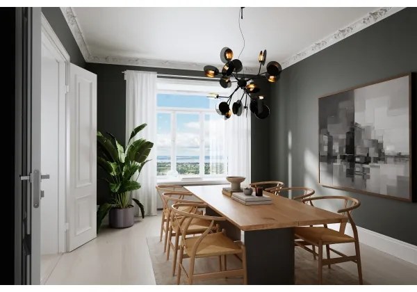 ByRydens 4202080-4002 - Csillár zsinóron TURNO 18xG9/4W/230V