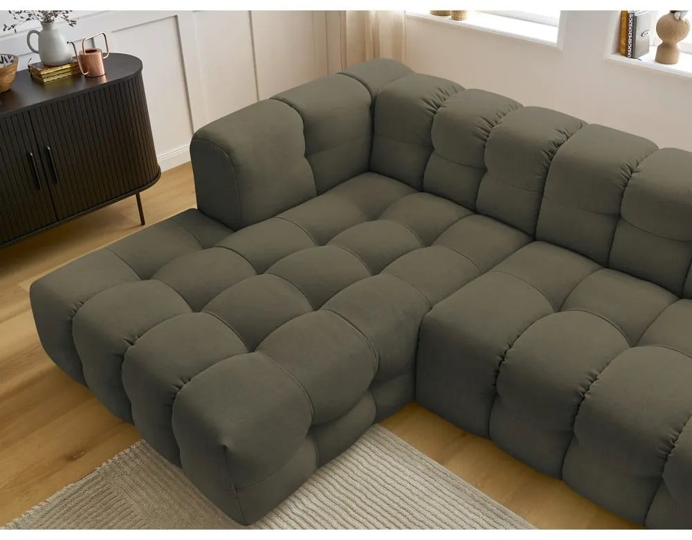 Zöld sarokkanapé Cloud – Bobochic Paris