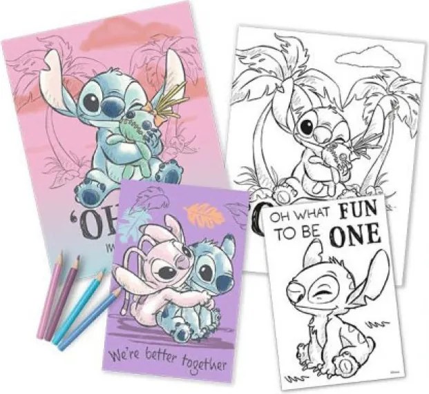 Disney Lilo és Stitch, A csillagkutya Cheeky színező szett