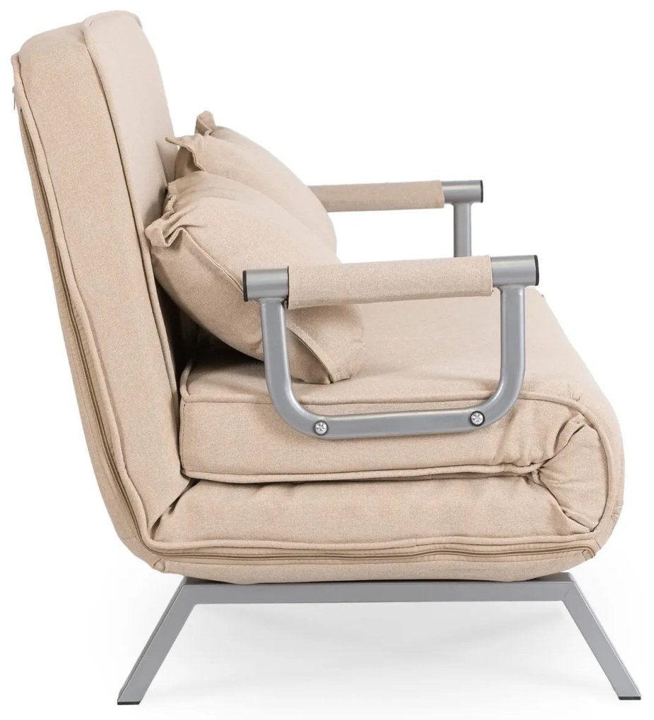 Kétszemélyes Ágyazható Kanapé Bézs Színben. BART 2