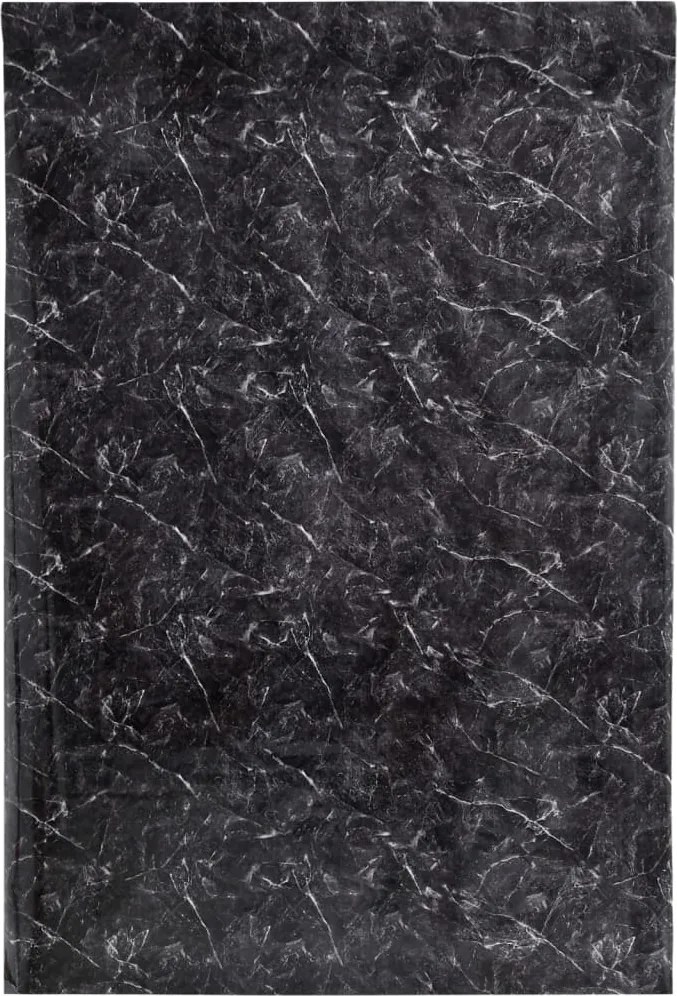 vidaXL öntapadós márványfekete PVC bútormatrica 90 x 500 cm