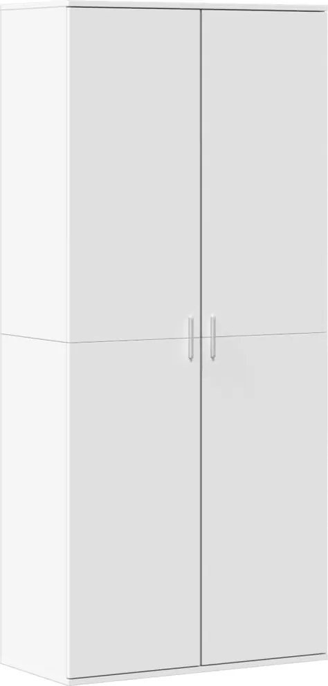 vidaXL fehér szerelt fa cipősszekrény 80 x 39 x 178 cm