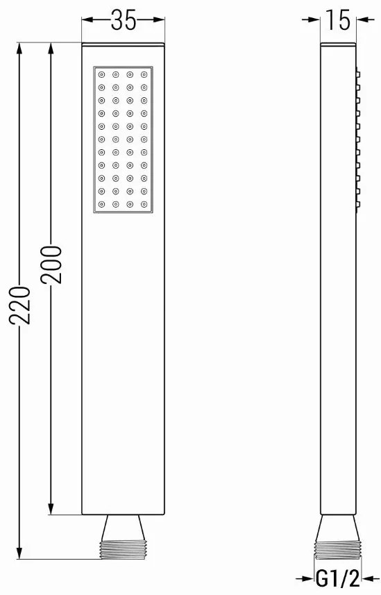 Mexen tartozékok - rejtett 1 pontos kézizuhany készlet R-02, króm, 785006050-00