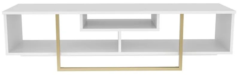 TV szekrény Asal 150 - White, Gold