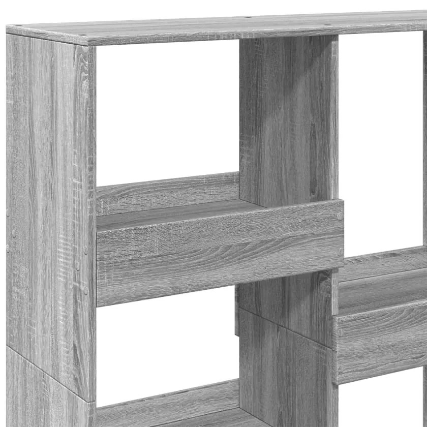 szürke sonoma színű térelválasztó könyvszekrény 100x33x115 cm