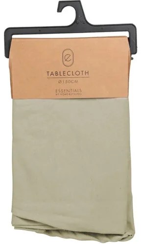 Table pamut asztalterítő khaki, átmérő 150 cm