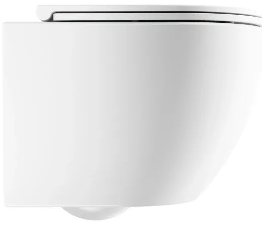 OMNIRES OTTAWASPXMWBM - Falra szerelhető WC SoftClose záródású ülőkével OTTAWA, kerámia/fehér