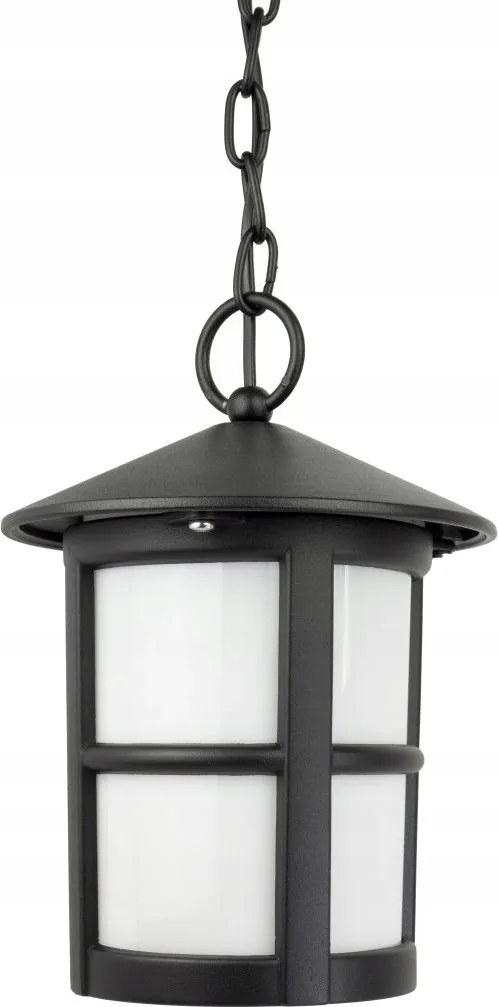 Függő lámpatest tejszínű lámpabúrával a tornácra ház bejáratára Cordoba E27