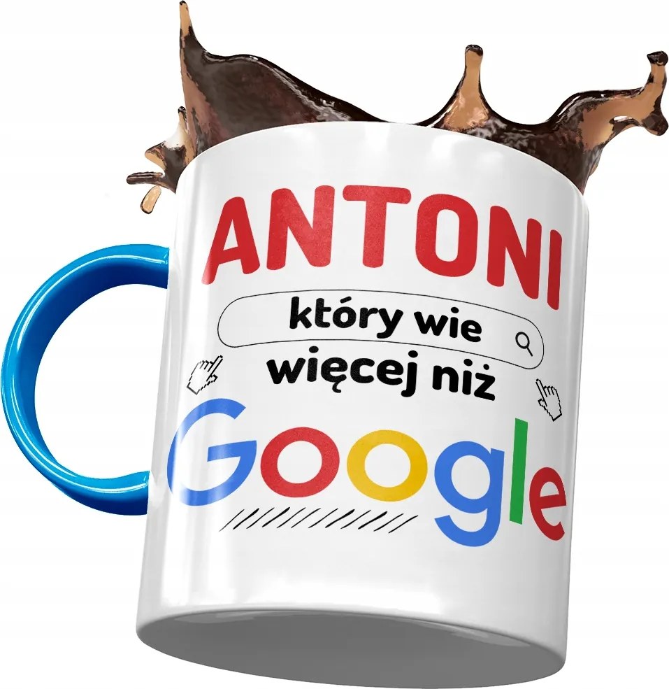 Kék bögre Antal kollégának Ajándék fényképes nyomtatással