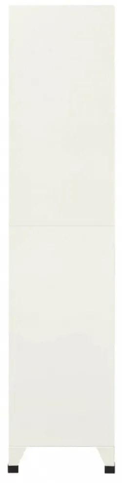 szürke-kék acél zárható szekrény 90 x 40 x 180 cm