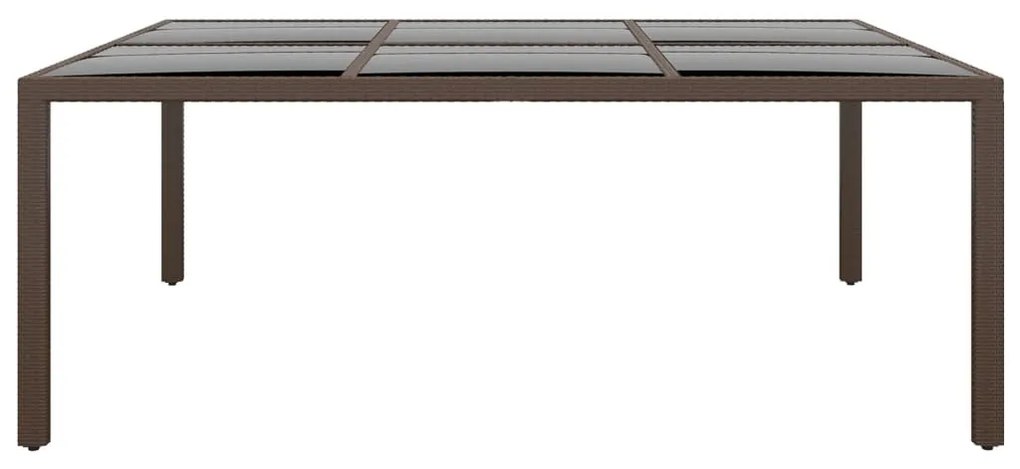 11 részes barna polyrattan kültéri étkezőgarnitúra