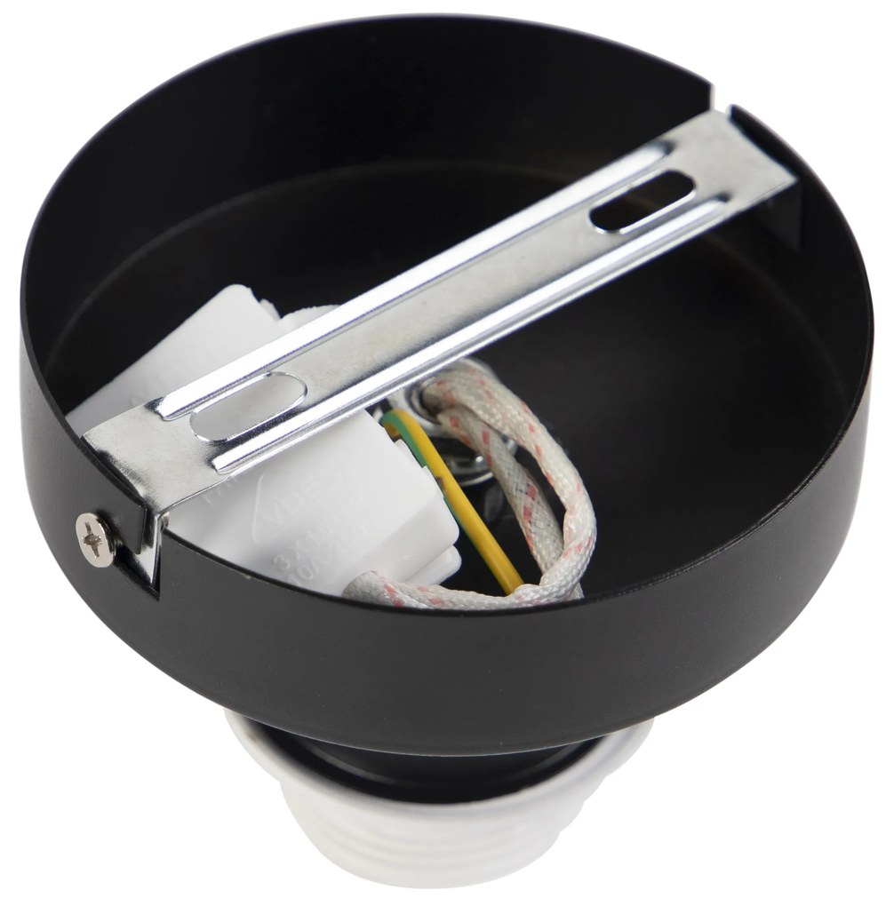 Mennyezeti lámpa bársony árnyékolóval zöld arannyal 25 cm - Combi fekete