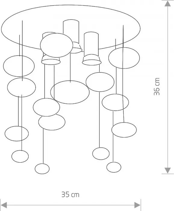 Mennyezeti Lámpa Króm SALVA