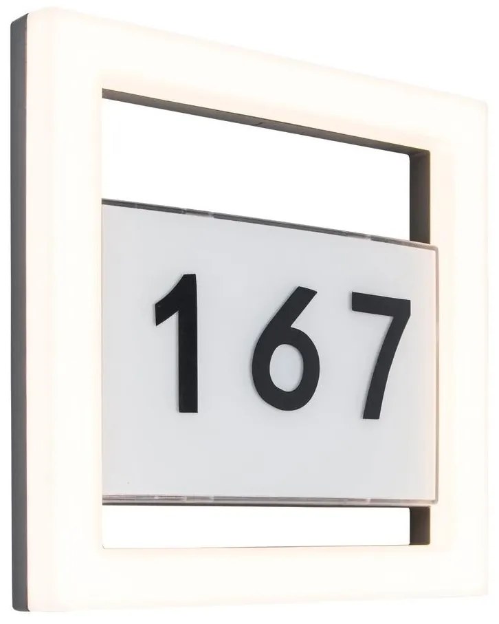 LED Házszám ALICE LED/13W/230V IP44 3000K antracit