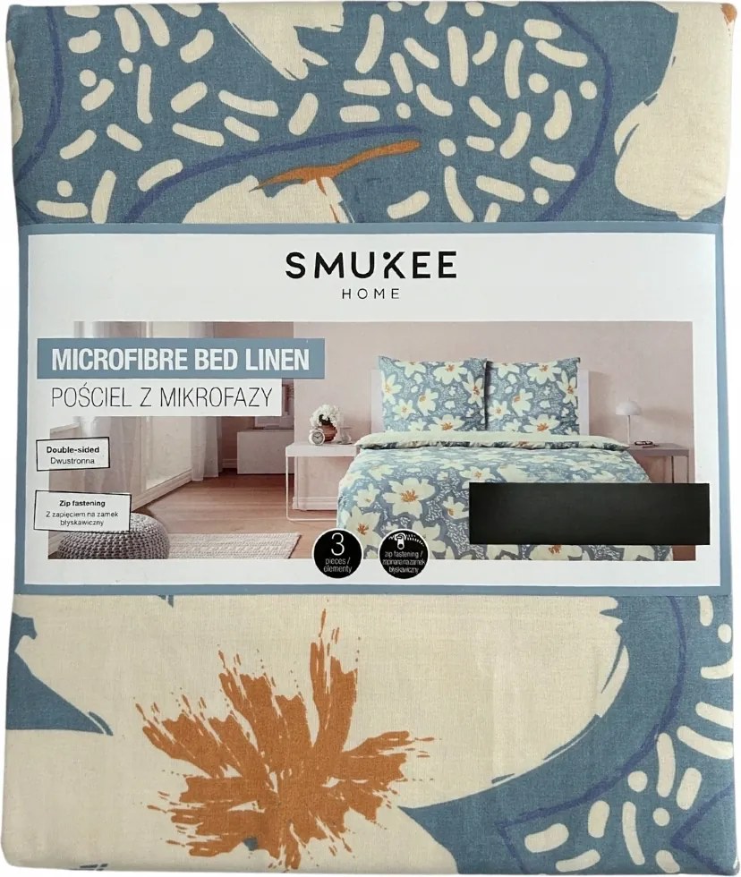Mikrofázisos ágyneműhuzat garnitúra Smukee párnahuzat 160x200 cm, 2x párnahuzat 70x80 cm