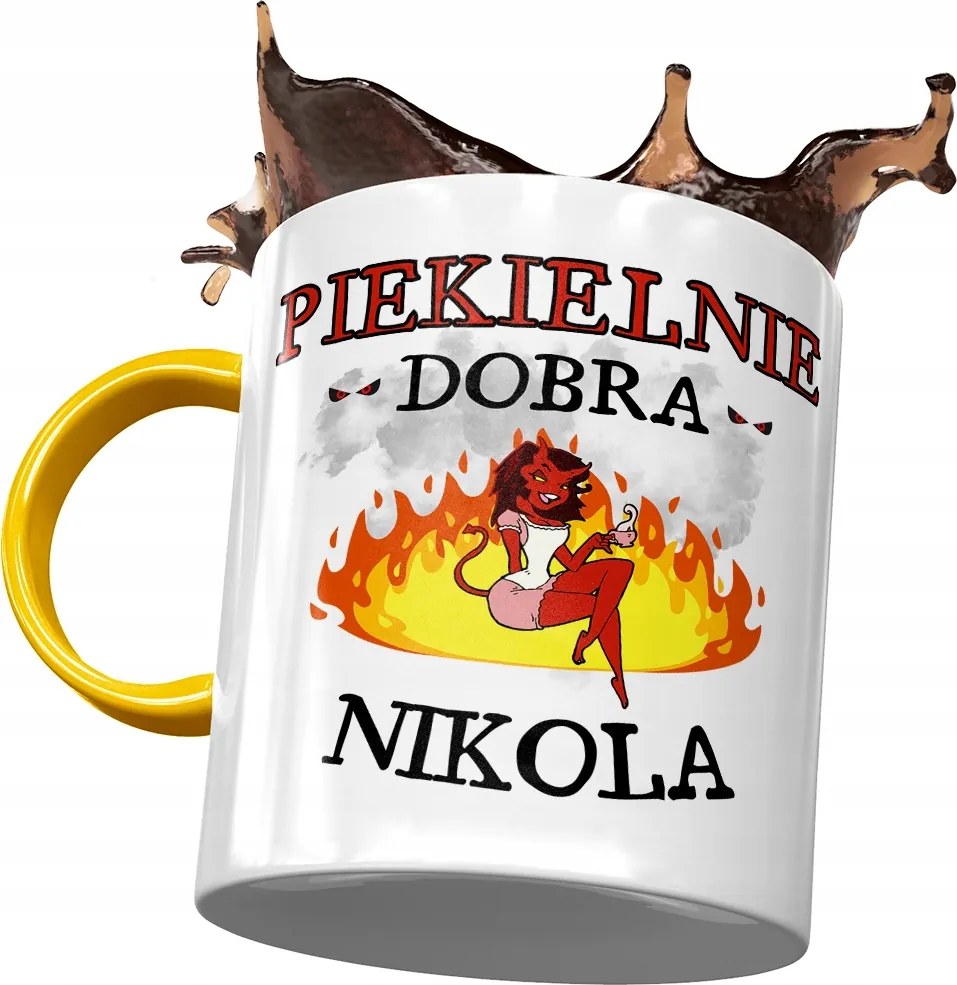 Sárga Bögre Nikola Feleség Nővérek Ajándék Nyomtatott Fotóval