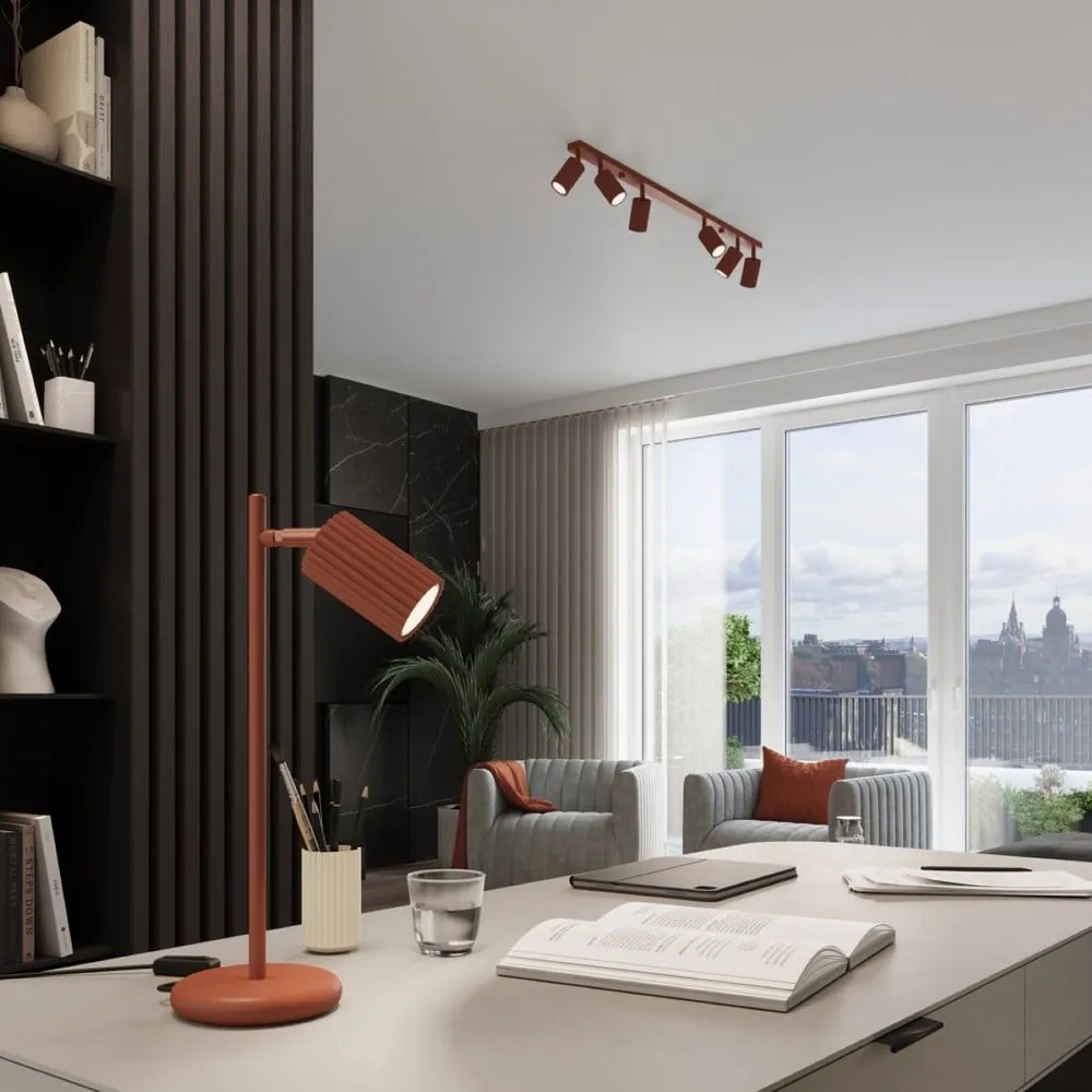 Téglavörös spotlámpa 6,5x81 cm Gleam – Sollux