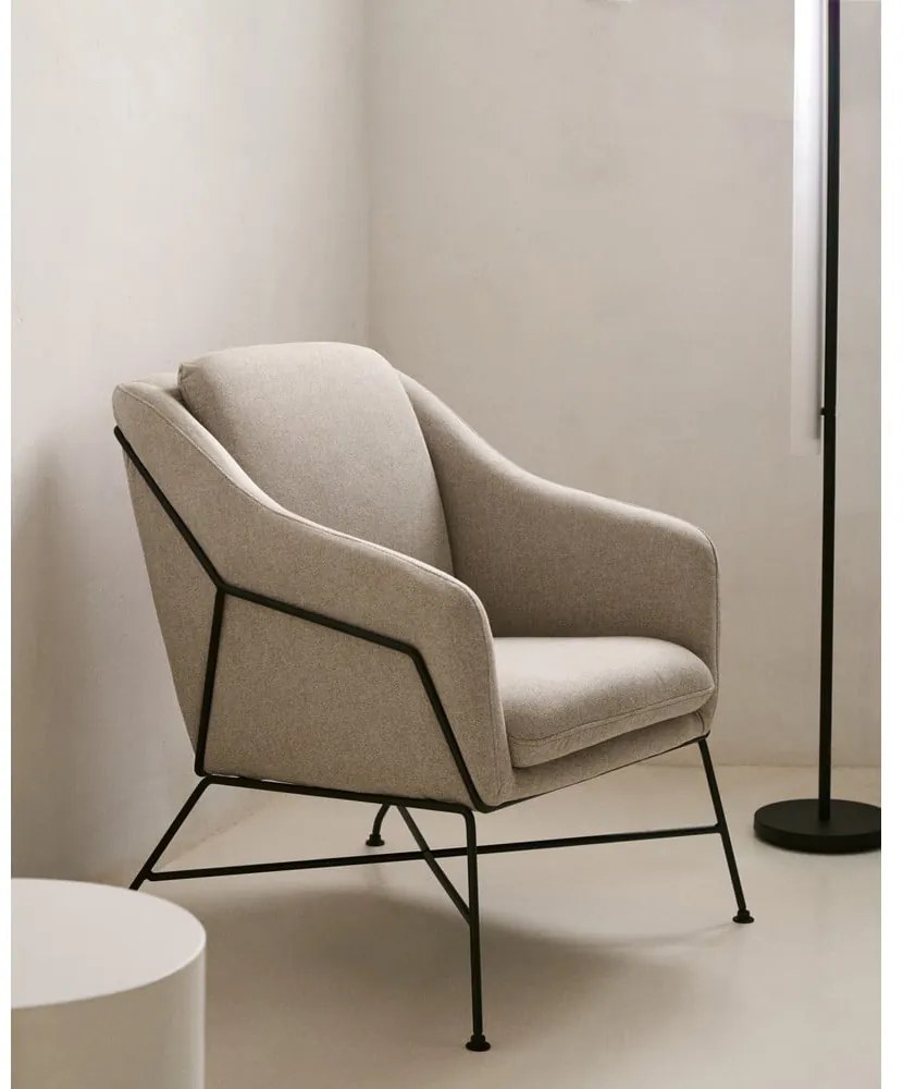 Bézs fotel Brida – Kave Home