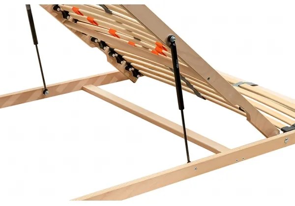 Rugalmas rácsos ágyalap dugattyús billentős lábakkal LOEN 200x90 cm